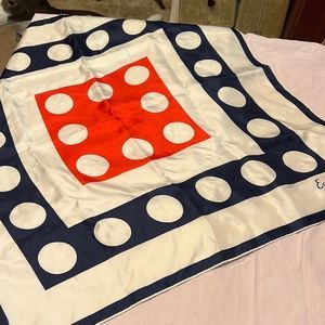 Vintage Echo scarf. Red white blue.